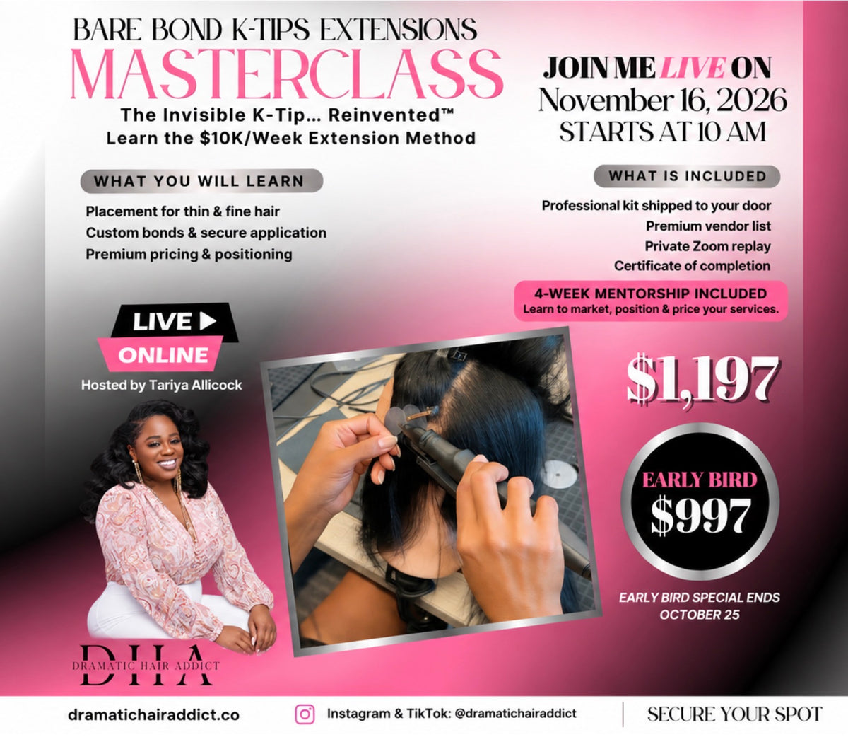 Bare Bond K-Tips Live Masterclass + 4-Week Mentorship