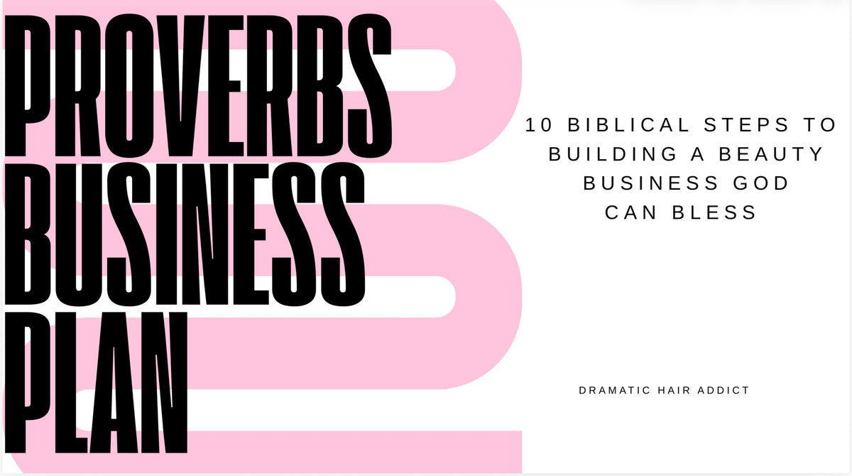 The Proverbs Business Plan For Hairstylists Every day you build without this foundation is another day your business stays stuck.