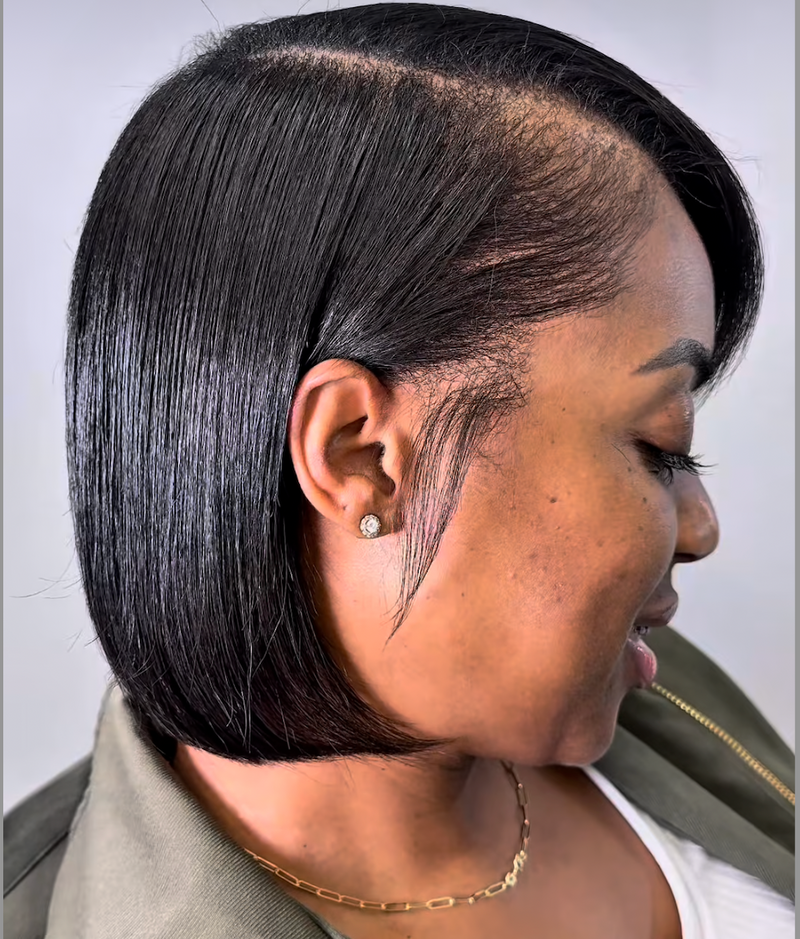Hair Botox treatment for smooth, healthy, frizz-free hair by Miami hairstylist