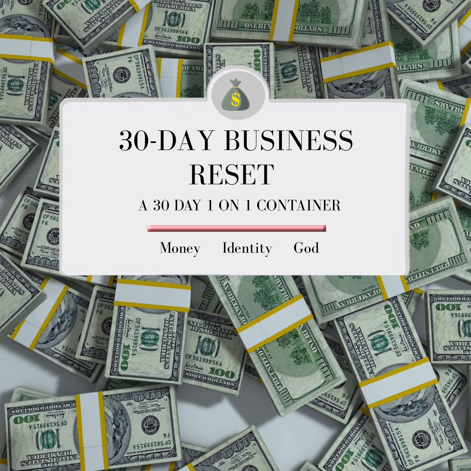 30 Day Business Reset 1:1 mentorship for hairstylists building structure, increasing income, and growing profitable beauty businesses